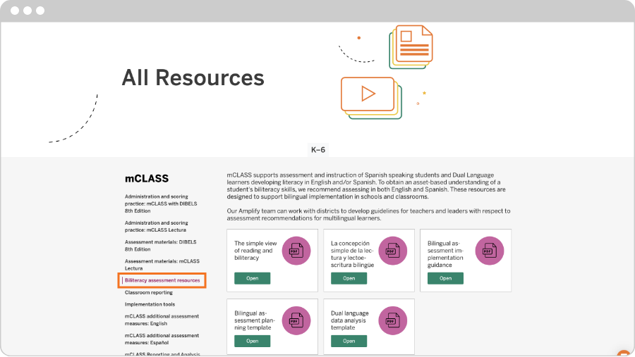 New biliteracy assessment resources