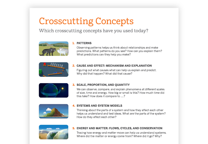 Crosscutting concepts poster